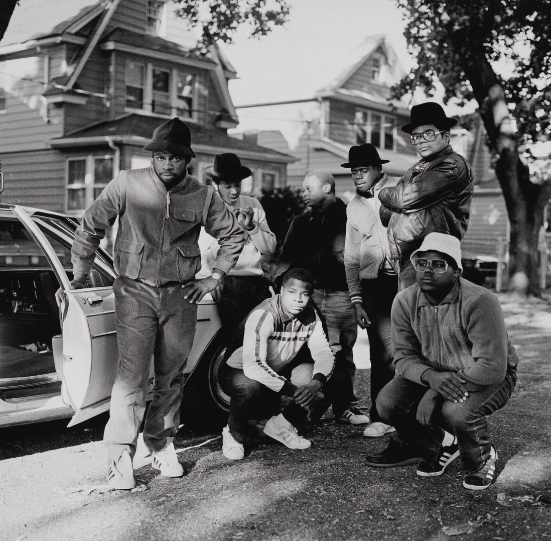 RUN DMC with Posse, Hollis, Queens, 1984